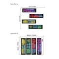 Neon gaming wall stickers with headset and controller icons for game room decor - ZB565/30*40cm