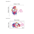 Mother's Day wall stickers featuring watercolor mother and child with floral accents - 30x55cm
