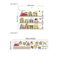 Cartoon animal number train wall decals from 1 to 10 for early education nursery decor - ZC673 30x120cm (No Bag)