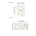 Stickers muraux espagnols motivants avec cœurs et arcs-en-ciel colorés pour la maison - YD218/30x60cm Version Espagnole