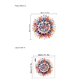 Vinilo de pared mandala con patrones geométricos coloridos con diseño y tamaño de efecto - Estilo de Patrón de Mandala (ZB631)