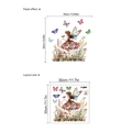 Fairy and butterfly wall sticker set for home decor with 35x35cm paste effect size - Flower Fairy (ZC677/30x30cm)