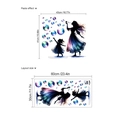 Selbstklebender Wandaufkleber mit bunter Mutter-Kind-Silhouette für die Heimdekoration - Mutter Und Tochter Silhouette Stil (ZB538) / Einzelblatt