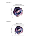 3D Nebel Galaxie Wandaufkleber mit 27cm Klebeeffekt und Layout für Kinderzimmer - Sternengalaxie (SC185)