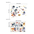 Cartoon astronaut and space elements wall sticker set for living room home decor - ZB503/30*90 (2 Sheets No Bag)