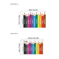 Pegatinas de pared lápices de colores educativos para niños con medidas y diseño - PC739/40x63.5cm (Sin Bolsa)
