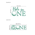 Hole in One golf wall sticker set with deep green arch decals for party decoration - ZB644/30*90