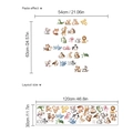 Muurstickers met dierenalfabet voor de kinderkamer met letters van A tot Z - Dier Alfabet Stijl (SC361)