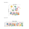 Solar system wall stickers for kids rooms with watercolor planets and rocket decals - 30*120/zb760 (without Bag)