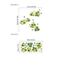 Adesivi murali con limoni freschi e farfalle verdi con dimensioni del layout incluse - TA017/30*60