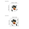 Halloween Wandsticker mit Skelett Ballons und Kürbis 30x30cm PVC Layout - YA292 Stil (30*30)