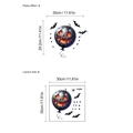 Adesivo da parete Halloween con zucca e pipistrello nero variante dimensione 30x30cm - YA296 (30x30)