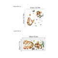 Waterproof cartoon mermaid wall stickers for bathroom decor set size 60x30cm - 30x60cm-Mermaid