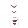 Halloween Blutiges Böses Lächeln Wandtattoo Selbstklebend PVC Sticker 15x15cm - 15x15cm (ZD772)