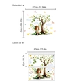 Vinilo decorativo de hada acuarela para cuarto de niños con medidas de 82x64cm - Niña Hada (SC284)
