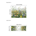 Wildblumen Wandtattoo mit Layoutgröße 90x30cm und Endergebnis Maße von 53,5x42cm für Wände - TA063 (30x90cm)