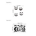 Halloween Kürbis Wandaufkleber mit Fledermaus und Sternen Dekor im 30x20cm Format - ZD776/20*30