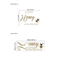 Vinilo decorativo abeja dimensiones de diseño y efecto de pegado para niños - ZD955/30*90
