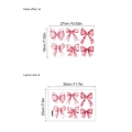 Layout and size guide for pastel watercolor bow wall stickers for kids nursery decor - PC980/30*20 (Without Bag)