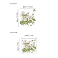 Layout and paste effect of watercolor lotus flower and butterfly wall stickers - SC649 / 30*30 (Without Bag)