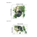 Sloth wall sticker layout showing paste effect and detailed 60x40cm sheet size guide - Sloth Style (TA079)
