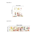 Kerstmuurstickers met ijsbeer en rendier in lay-out en grootte van het plakeffect - ZC709