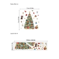 Adesivo murale albero di Natale con cuccioli e regali, effetto 71x71cm - ZD946/30*120