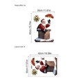 Vinilo decorativo de Papá Noel en PVC con efecto de pegado y dimensiones - Estilo Papá Noel Saludando (TA308) / 30x42cm