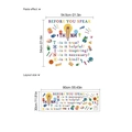 Vinilo decorativo Think con iconos educativos coloridos para cuarto de niños - Letras Coloridas (TA359)