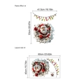 Adesivo da parete Babbo Natale 3D con effetto muro rotto e dimensioni del layout - Babbo Natale Muro Rotto (TA307)