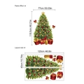 Christmas tree wall sticker with gift boxes and stars, layout and paste effect display - Christmas Tree Style (TA305)