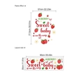 Stickers muraux fraise Sweet Baby pour baby shower avec dimensions de 57x77.5cm - Thème Fraise (TA230)