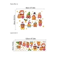 Christmas Santa Claus train wall sticker with animals layout size 120x40cm - TA301/40*120 (Without Bag)