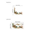Weihnachtswandsticker-Set mit Tannenzweigen und Beeren inklusive Layout und Maßen - Zc888/30*60 (ohne Beutel)