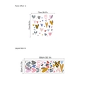 Set de pegatinas de pared de corazones de colores con patrones de puntos y rayas - Corazón-30x90cm