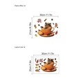 Cartoon Capybara drinking coffee wall sticker, PVC self-adhesive decal 30x20cm size - Coffee Capybara (PD846-Coffee Puffer-20-30)