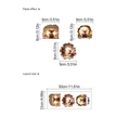 3D hole wall stickers with cute reading mice and layout dimensions for home decor - 3D Mouse Reading Design 3 Pieces (Without Bag)