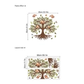 Adesivo murale autoadesivo con gufo e albero con dimensioni del layout 85x80cm - Albero del Gufo (ZD903)