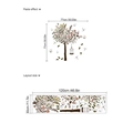 Nature wall sticker set with tree, birds and birdcage design, layout size 77cm - Birdcage Tree Style (ZD902)