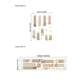 Cartoon forest animals wall stickers with addition tables for kids room decor - Pd633-m-additive Cartoon-30-120 (no Bag)