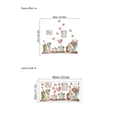 Kitchen theme wall sticker with teapot and floral watercolor motifs for home decor - Kitchenware Pattern (ZD858) / Single Piece