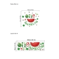 Adesivo murale 1° compleanno One in a Melon con guida al layout e dimensioni decoro - Primo Compleanno Anguria (ZC1054)