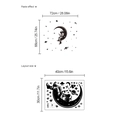 Sticker mural astronaute mise en page 30x40cm et 66x72cm affichage décoratif - Astronaute (30x40cm)