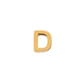 Pendentif lettre D en acier inoxydable plaqué or 18K poli pour bracelets bijoux DIY - Lettre D Or