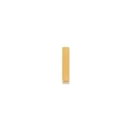 Pendentif rectangulaire en acier inoxydable plaqué or 18K pour bijoux DIY - Lettre I Or