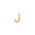 Pendentif lettre J en acier inoxydable plaqué or 18K poli pour création de bijoux DIY - Lettre J Or
