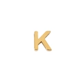 Pendentif lettre K en acier inoxydable plaqué or 18K avec finition miroir poli - Lettre K Or
