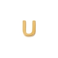 Bracelet en acier inoxydable plaqué or 18K avec pendentif en forme de lettre U en 3D - Lettre U Or