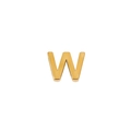 Pendentif lettre W en acier inoxydable plaqué or 18K pour bracelets bijoux DIY - Lettre W Or