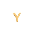Bracelet unisexe en acier inoxydable plaqué or 18K avec pendentif lettre Y DIY - Lettre Y Or